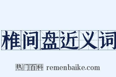 椎间盘近义词是什么意思的图片